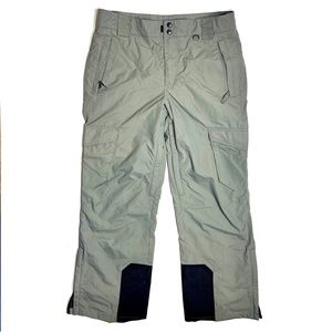 Slalom Water Resistant Insulated Men's Cargo Snow Pant Gray-